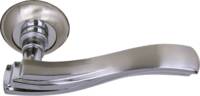 Дверная ручка Локер ZY50-L313 SN/CP никель/хром