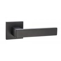 Дверная ручка Куббаито на квадратной розетке SLIM (INAL 541-03 slim, B черный)