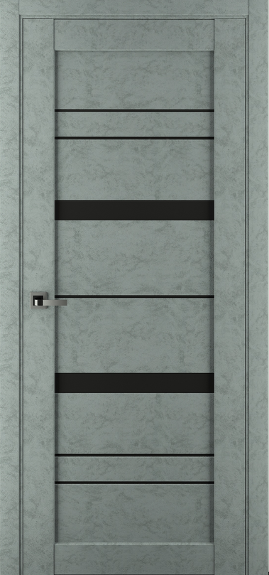 ***ДО 80 SP 67 Бетон светлый ZADOOR, ПВХ, лакобель черное, ЛОТ 7048229