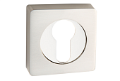 Накладка на цилиндр на квадратной розетке PUERTO (никель матовый/никель блестящий, арт. INET AL 02 SN/NP)