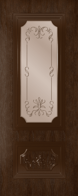 ДП 70*200 Порта шпон НАТУР.ДУБ, тон Каштан