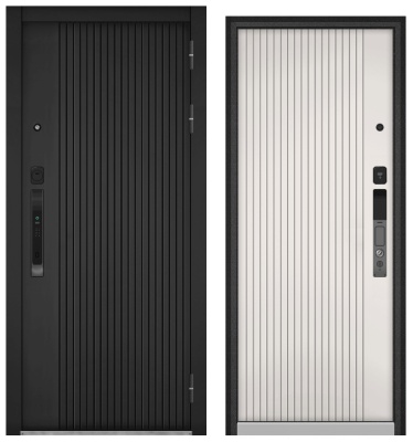 BULDOORS CITY SMART, МДФ черный матовый 10SM-161, МДФ белый софт 10SM-161