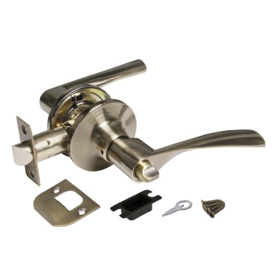 Комплект нажимных ручек с сантехнической защелкой DK610 AJAX (кноб)