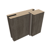 Коробка  с уплот телескоп., покрытие Экошпон (Эконом) (ALBERO) (кедр снежный, 32*70, 2070)