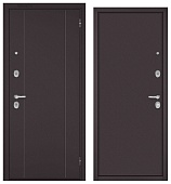 Бульдорс ТРАСТ ЭКО СТАЛЬ, тисн.РЛ-1, 2 замка (2050*960, правая, букле шоколад, хром)