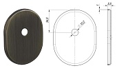 Декоративная накладка ESC.O.SF/OV.474 AB на шток (зеленая бронза)