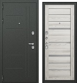 Дверь мет. Агрия Царга 16мм, букле графит, МДФ ясень ривьера айс, matelac grey (2050*960, левая)