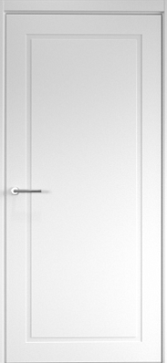 ДГ 80 Неоклассика 1, белый, покрытие Эмаль, глухое,с врезкой под магнитный замок+замок Morelli M1895, ЛОТ 7048224