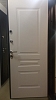Дверь металл ТОРЭКС СНЕГИРЬ ПРО MP, т-сер букле графит, ПВХ Бьянко, С60-С3, хром, НАКЛ (2050*880, R, правая, термо)