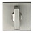 Завертка на квадратной розетке PUERTO (никель супер матовый, арт. INBK AL 03 slim MSN)