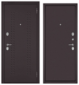 BULDOORS FAMILY MASS, R-2, STEEL (1900*860, правая, Ночная задвижка, букле шоколад, хром)
