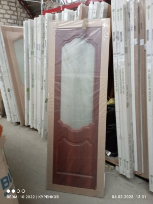 ДО 70 Орхидея итал.орех Ростра, ПВХ, белое, с худ.рис. и фьюзингом, лот 7797477