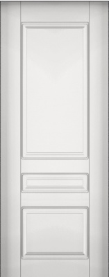 Накладка  двери Б45 Термо АРКТИКА, МДФ12мм фреза Б-122,ПВХ белая гладк