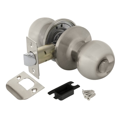 Комплект ручек с защелкой и ключами DK682 AJAX (кноб-шарик)