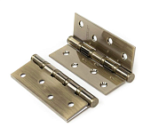 Петля врезная универс. PUERTO 100*75*2,5 (бронза античная, арт. IN100-4S FH AB)