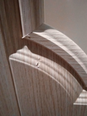 ДО 80 Орхидея беленый дуб Ростра, ПВХ, белое, с худ.рис. и фьюзингом, ЛОТ 0152127