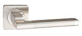 Дверная ручка Савоярди на квадратной розетке (никель матовый/никель блестящий, арт. INAL 514-02 SN/NP)