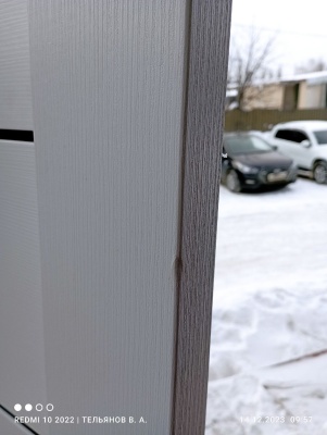 ДО 60 Сеул кедр снежный, покрытие Арт-шпон, лакобель черное, ЛОТ 7797655