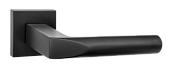 Дверная ручка Доллио на квадратной розетке СЛИМ (черный, арт. INAL 554-03 slim B)