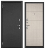 ФЭМЕЛИ ЭКО, МДФ ларче бьянко E-193, 2 замка (2050*960, левая, Ночная задвижка, букле антрацит, хром)