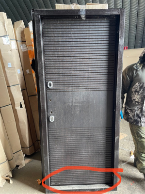 Дверь метал. Isoterma 10 см Медный Антик Венге, 2050*880, Левая, лот 49648247