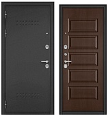 BULDOORS TRUST MASS, R-5, МДФ дуб коньяк 9S-108 (2050*860, левая, букле антрацит, хром)