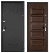 BULDOORS TRUST MASS, R-5, МДФ дуб коньяк 9S-108 (2050*860, правая, букле антрацит, хром)