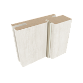 Коробка телескоп ПВХ (А) (Корадубов) (кипарис белый, 75*32, 2070, с упл.)