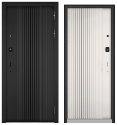 BULDOORS CITY SMART, МДФ черный матовый 10SM-161, белый софт 10SM-161