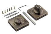 Завертка на квадратной розетке PUERTO (бронза античная, арт. INBK AL 02 AB)