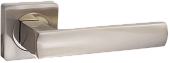 Дверная ручка Фриттата на квадратной розетке (никель матовый, арт. INAL 527-02 SN)
