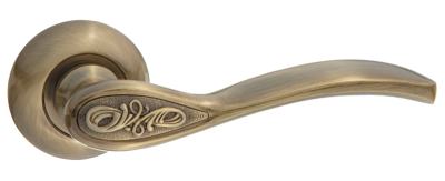 Дверная ручка Конфетто на круглой розетке