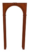 Арка Универсальная ПВХ (стандарт), Верона (итал. орех, 760*1300, 2300, толщина 300)