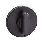 Завертка на круглой розетке PUERTO (черный, арт. INBK AL 06 slim B)