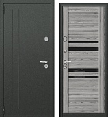 Дверь металл Термобокс СИП ( букле графит / МДФ ясень ривьера грей ) (2050*960, левая)