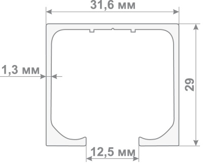 Верхняя направляющая Юп-829 (АП 210) 3 метра Медио