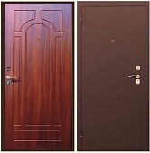 Тульские двери  А8 Классик..., хром (антик медный, МДФ Орех итальянский) (2050*960, Левая)