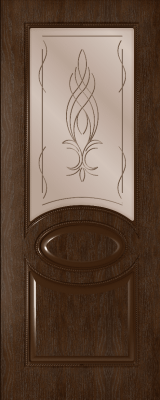 ДП 80*200 Престиж (шпон НАТУР.ДУБ, тон Каштан)