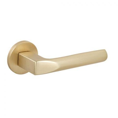 Дверная ручка Призма на круглой розетке