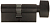 Ключевой цилиндр Медио 1К 30*30 60мм ключ/вертушка Black (черный)