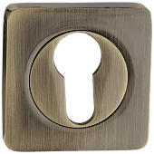 Накладка на цилиндр на квадратной розетке PUERTO (бронза античная, арт. INET AL 02 AB)