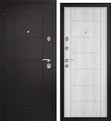 Дверь металл модель Форпост Квадро-2  дуб беленый (2050*960, левая)