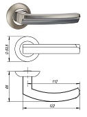 Ручка Avers H-1293-Z CR-Морион хром (23355)  (...)