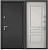 Дверь металл ТОРЭКС СНЕГИРЬ ПРО MP, т-сер букле графит, ПВХ Бьянко, С60-С3, хром, НАКЛ (2050*880, R, правая, термо)